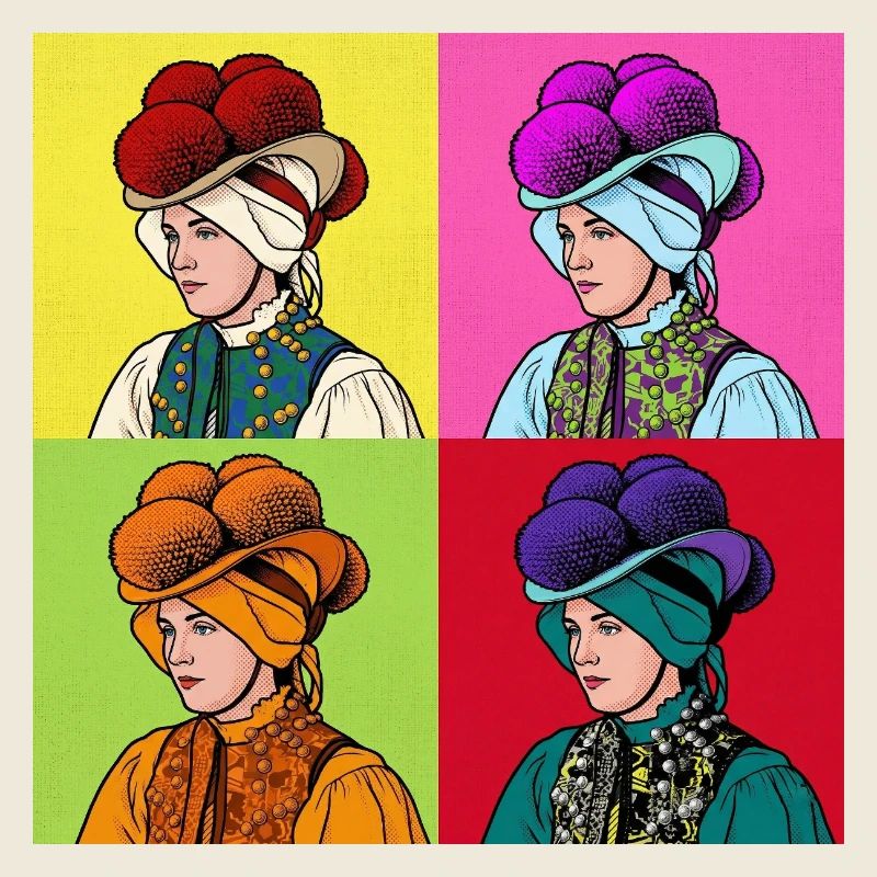 Schwarzwaldmädel Pop Art – Tradition trifft Modern
