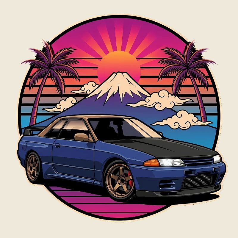 JDM Auto Japanisches Retro-Autorennen Drift-Legende