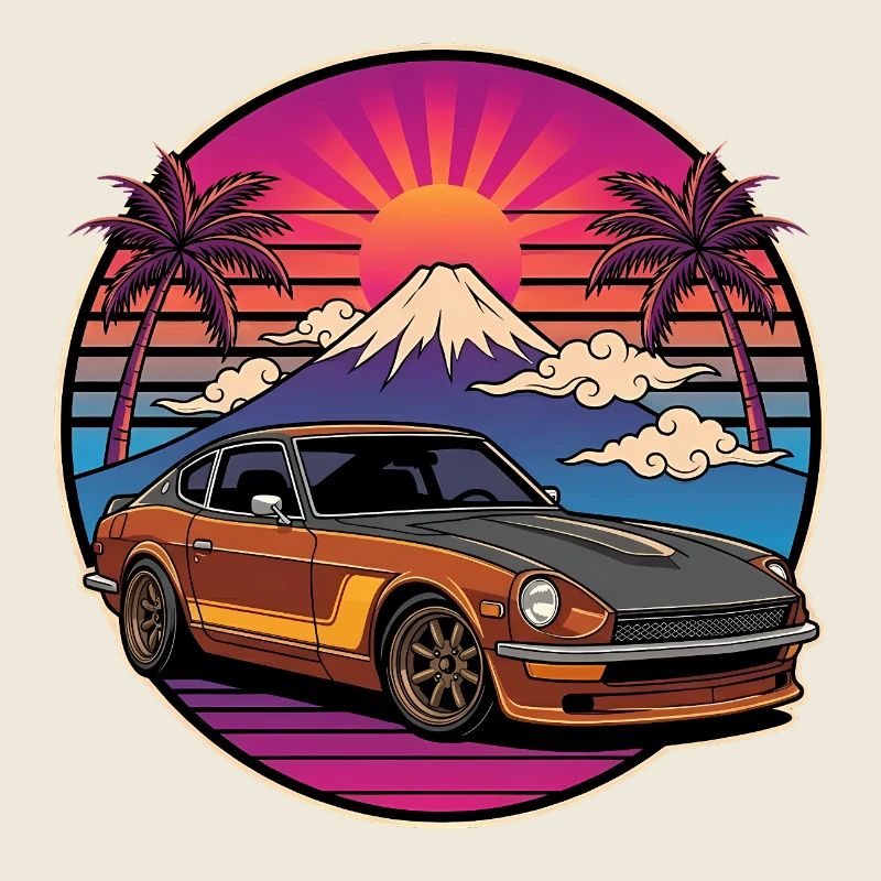 JDM Auto Japanisches Retro-Autorennen Drift-Legende