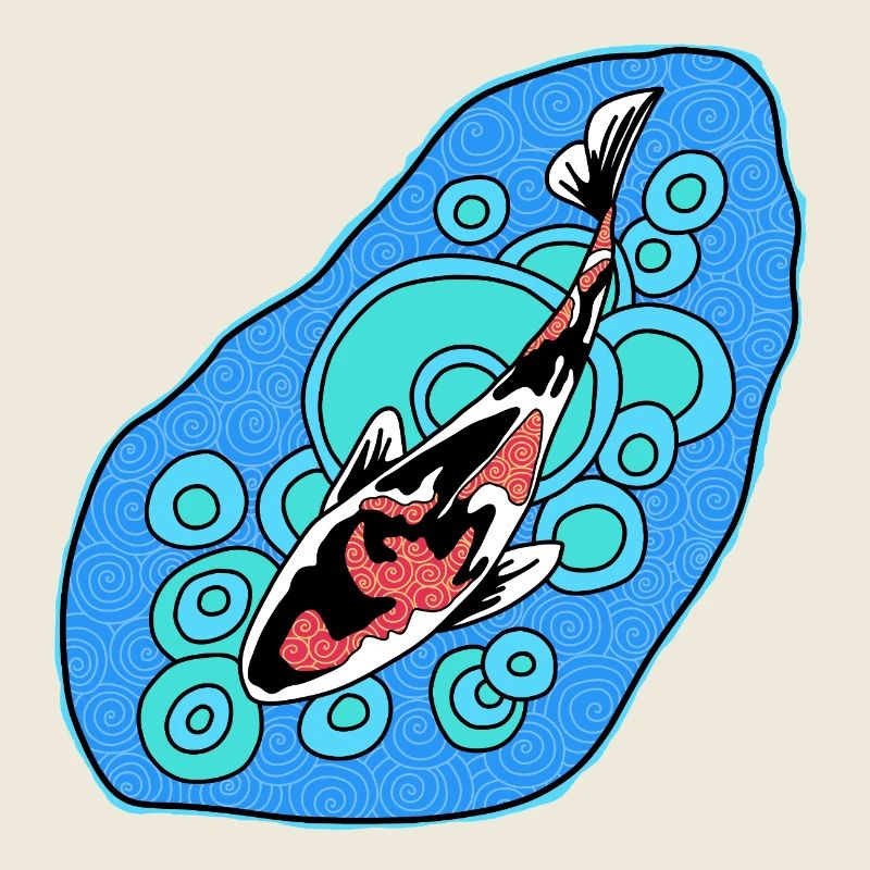 Koi Azure Spiral