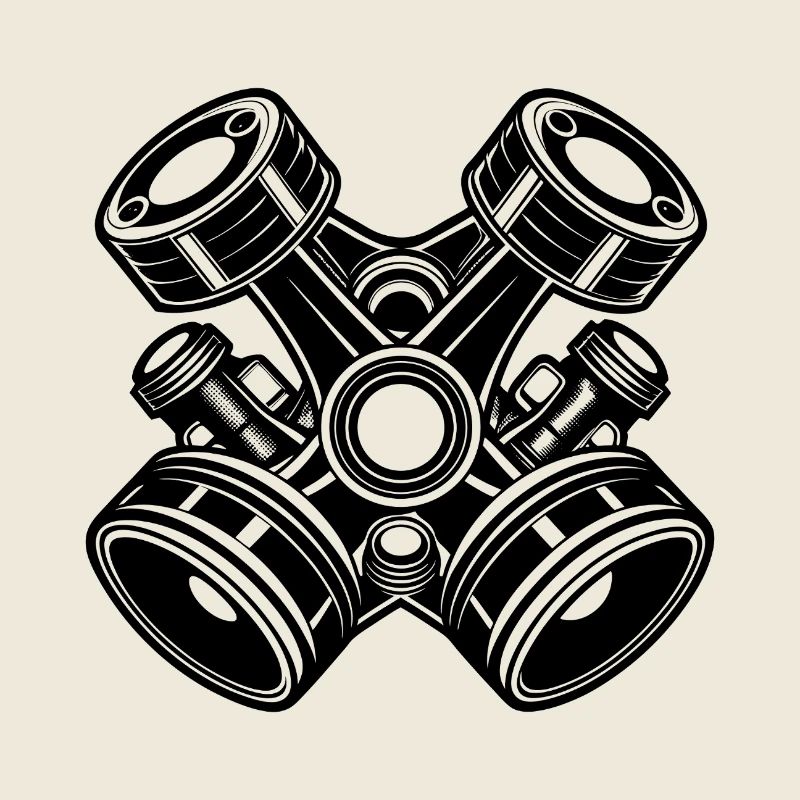 Pistons de moteur automobile