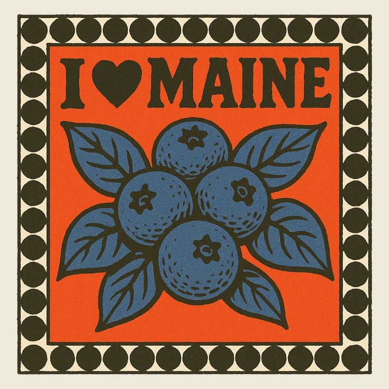 J’adore les myrtilles du Maine