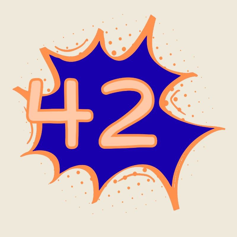 42 – La Réponse à Tout | T-shirt de style bande dessinée