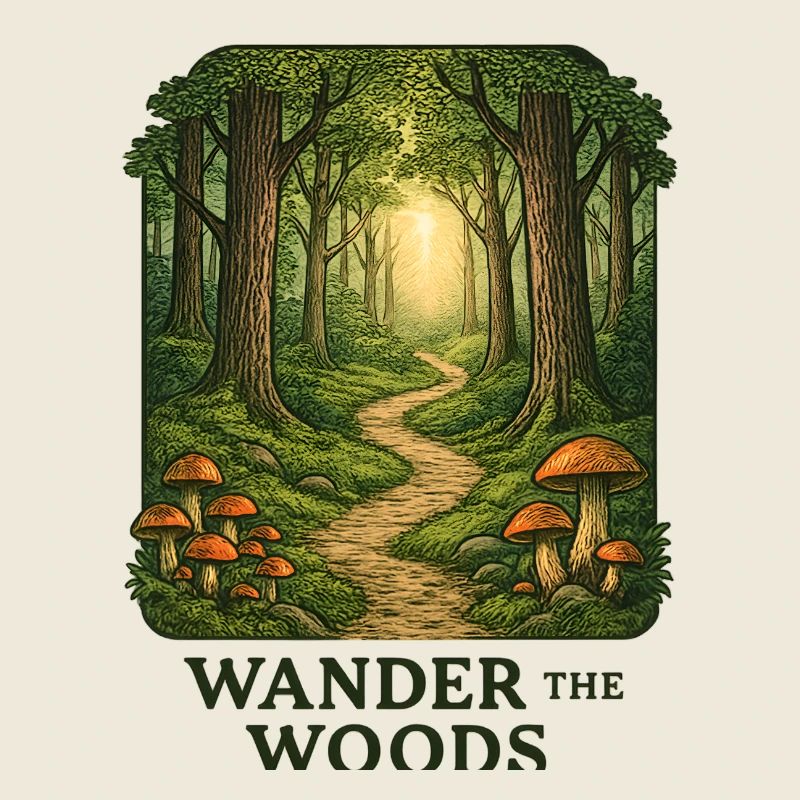 Waldpfad Wander durch den Wald