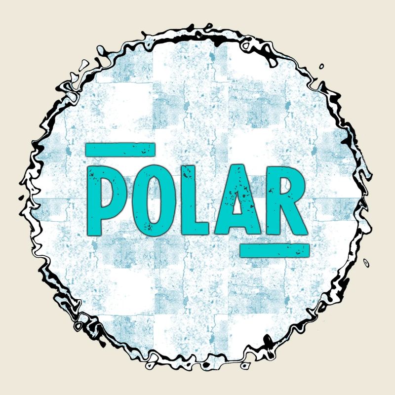 Polar Eisblau Logo Muster