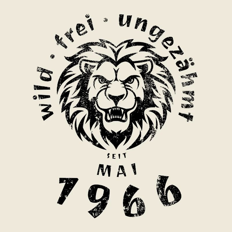 60. Geburtstag Wild, frei, ungezähmt seit 05/1966