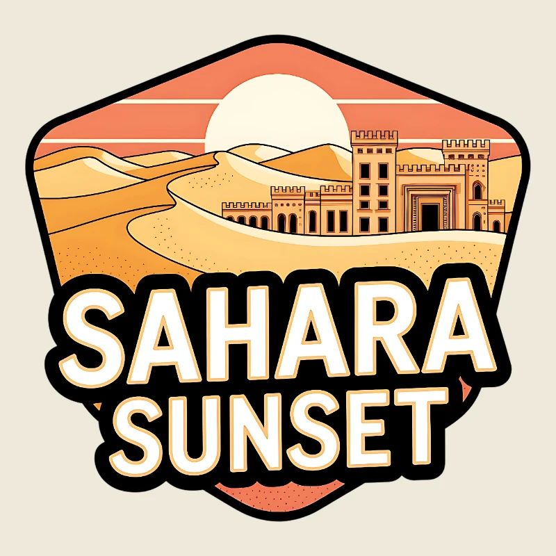 Sahara Sonnenuntergangsschloss