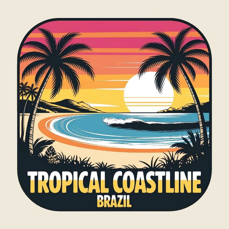 Tropical Coast Brasil Sunset
