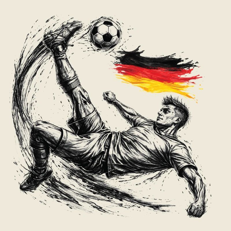 Football overhead kick Germany Style