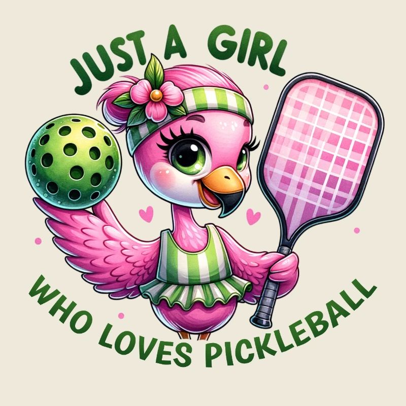 Mädchen liebt Pickleball