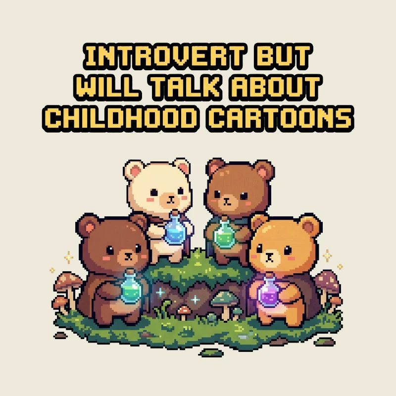 Introvert trifft Kindheitscartoons