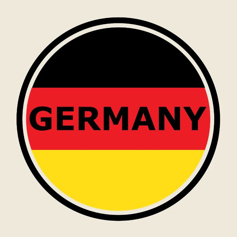Graphique en demi-cercle du drapeau allemand