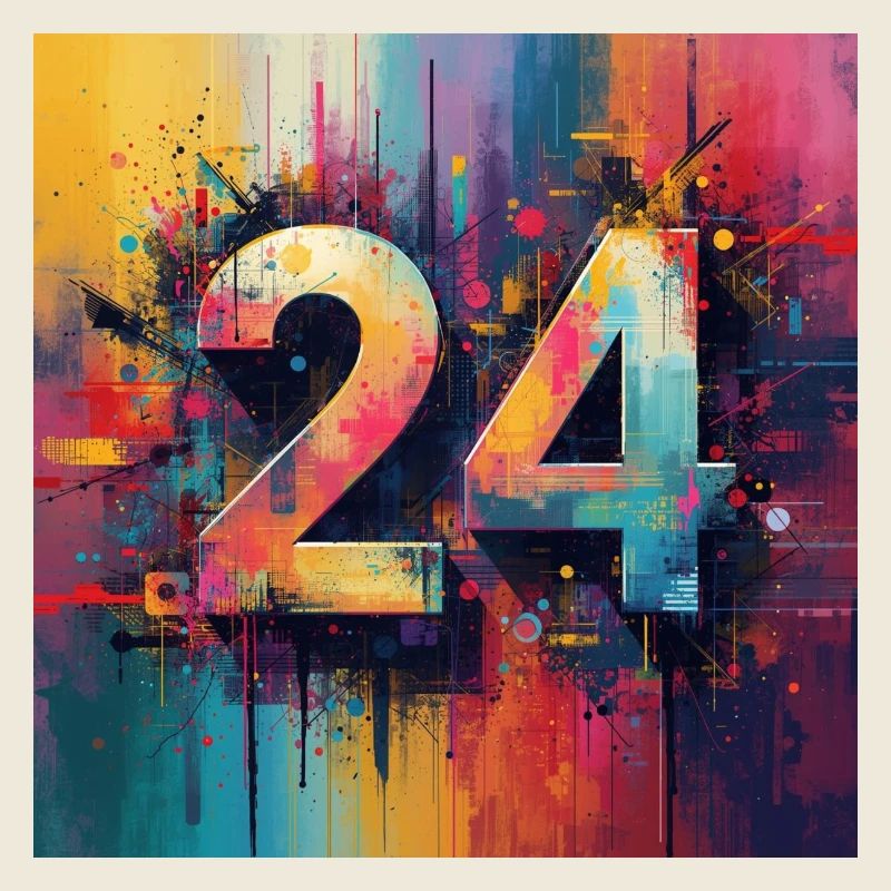Farbenfrohe Abstraktion 24