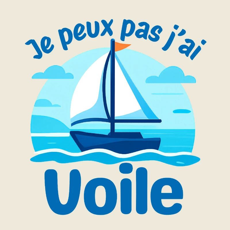 Voile et humour bateau