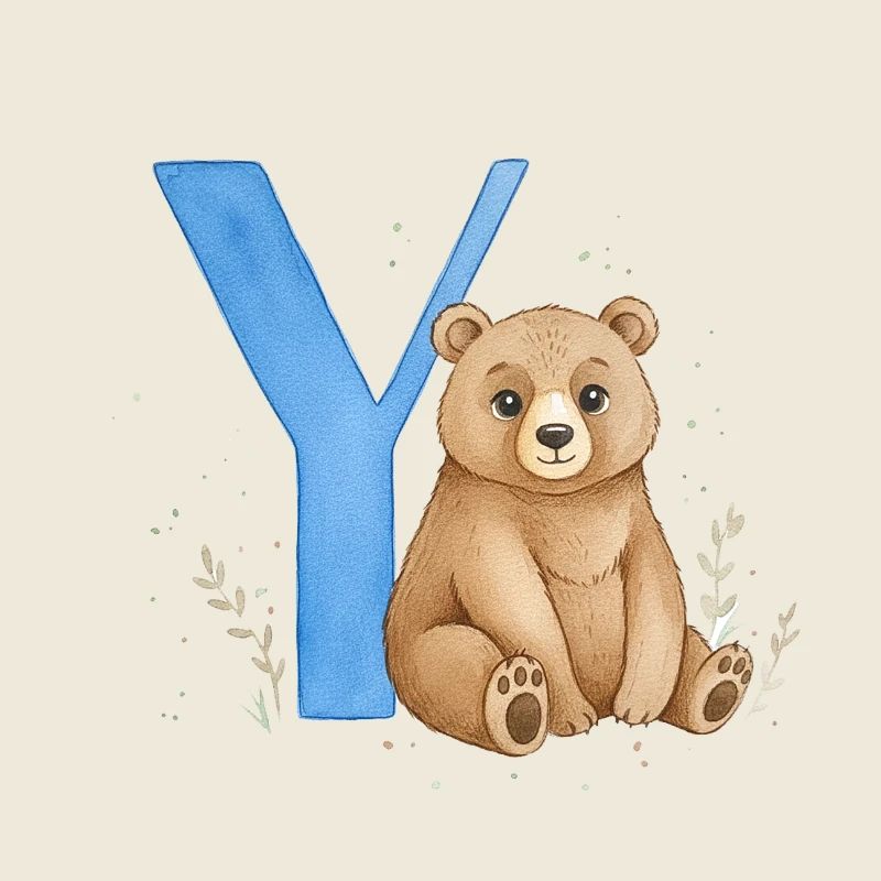 Y avec Ours – Aquarelles