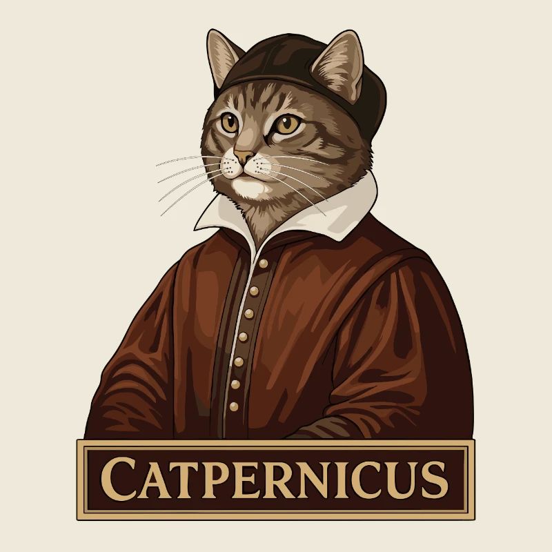 Catpernicus Nicolaus Copernicus Astronome Cat