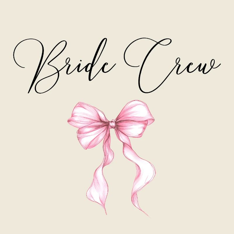 Bride Crew ! Ruban rose