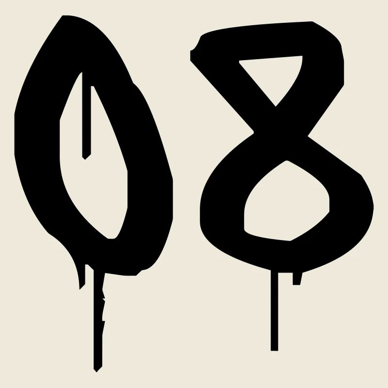 Nummer 08 Urbaner Graffiti-Stil