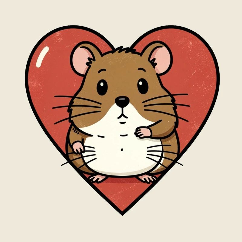 Herzhamster Kuschel-Design