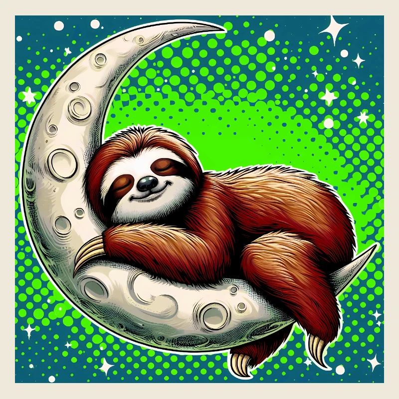 La paresse dort sur la Lune
