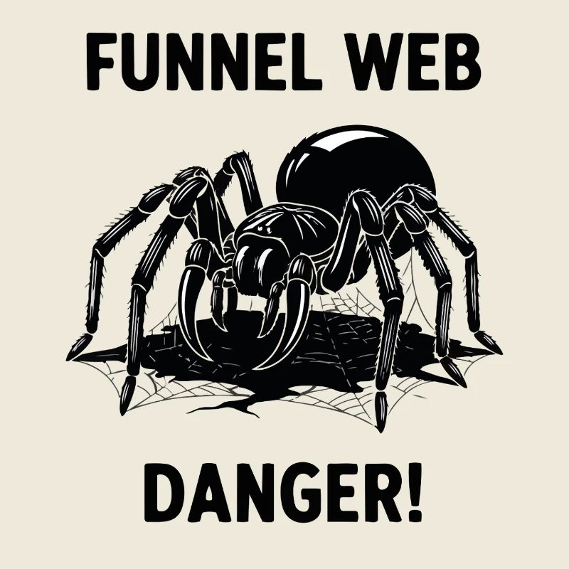Spider Funnel Web Danger Atrax Sydney Black