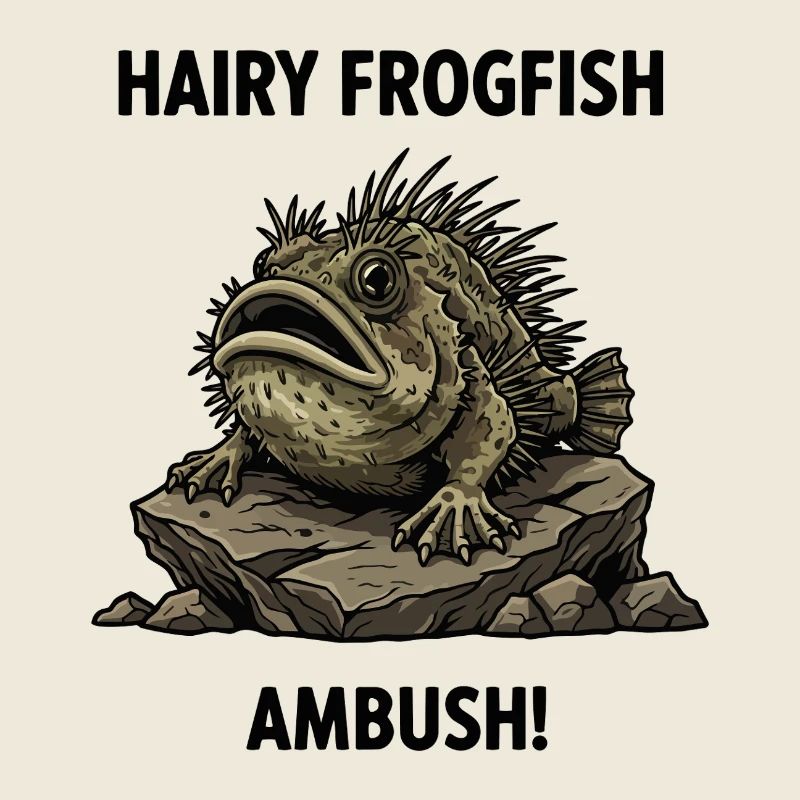 Antennaire Chevelu Ambush Frogfish Mer Noir