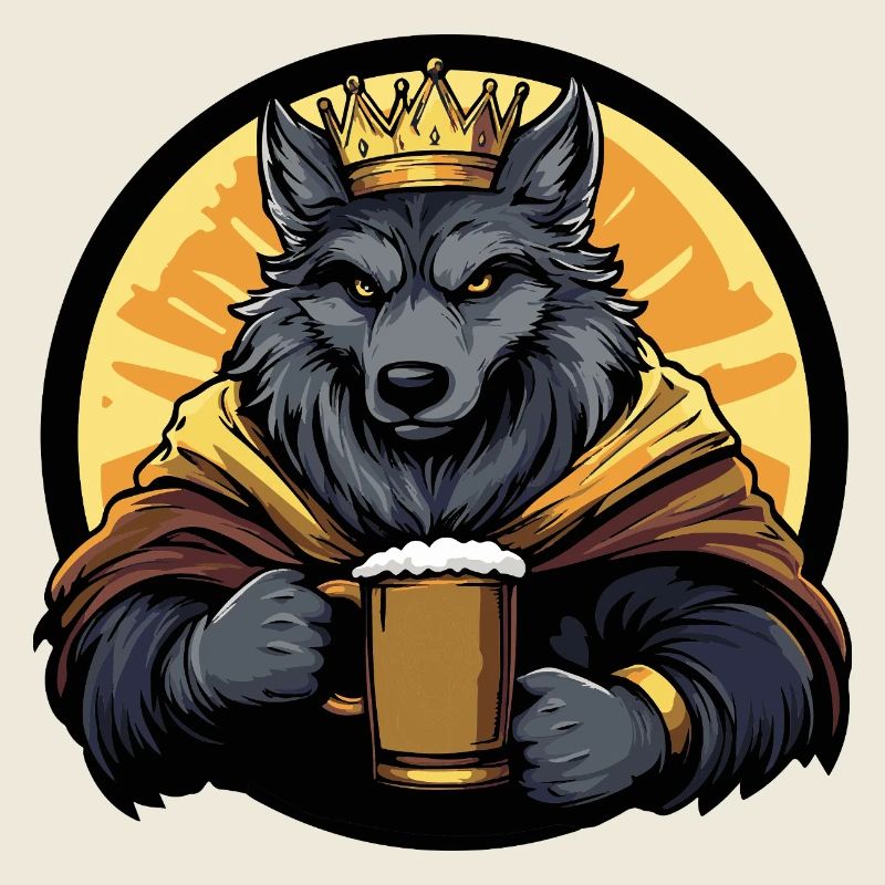 Wolf Beer Funny