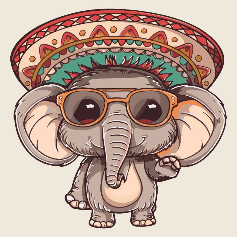 Elefant Party Sombrero