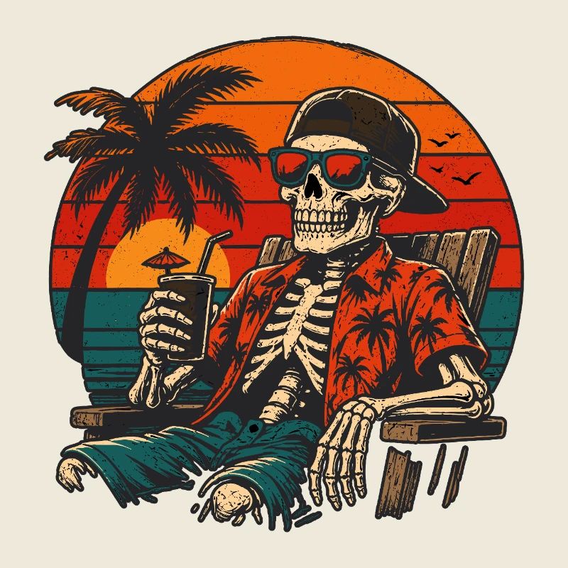 Vacances à la plage du Squelette Sunset