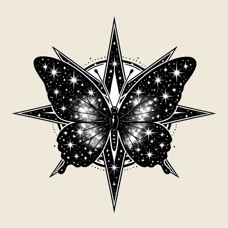 Kosmischer Schmetterlingskompass