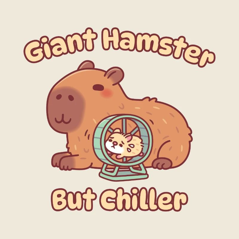 Mignon hamster géant capybara mais plus apaisant