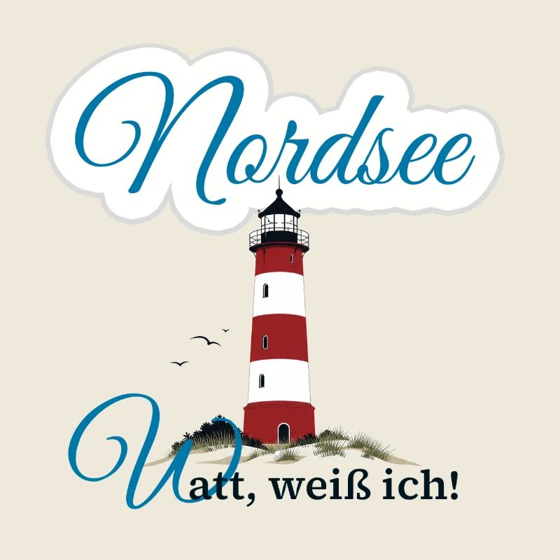 Nordsee, Watt, Meer, Leuchtturm