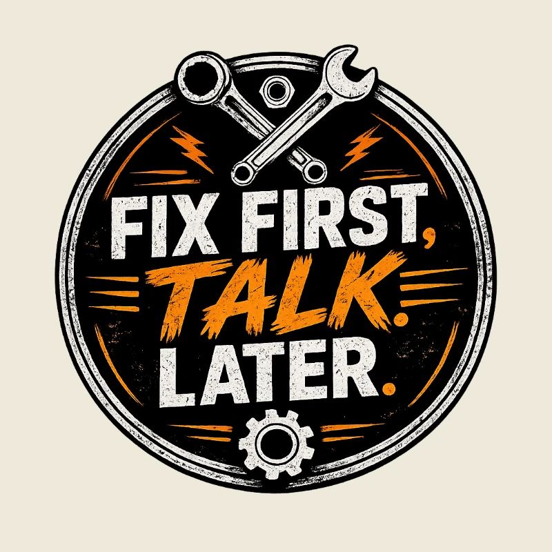 Réparer d’abord, parler ensuite – Mechanic Tee