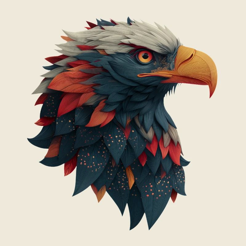 Powerful Eagle Head, Strong, Determined Gift