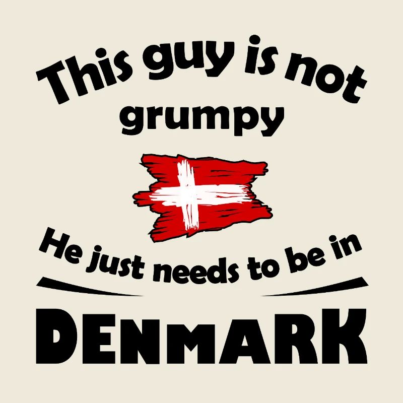 Dänemark Flagge im Pinselstil