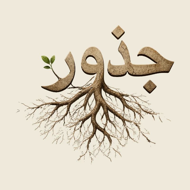 Radicaux arabes du juthur - Racines d’arbres de calligraphie
