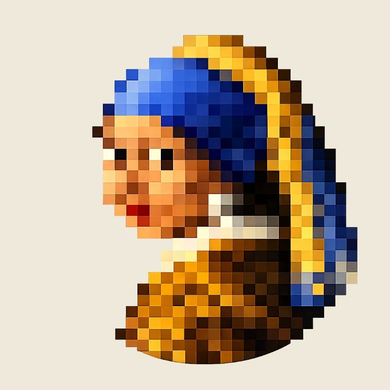 Das Mädchen mit dem pixeligen Perlenohrring