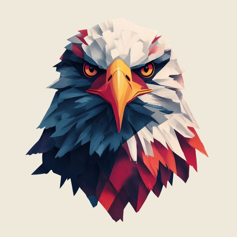 Aigle majestueux regard perçant