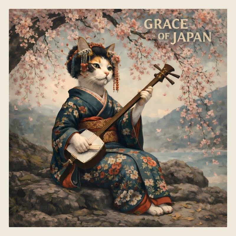 Conception japonaise de Neko Geiko