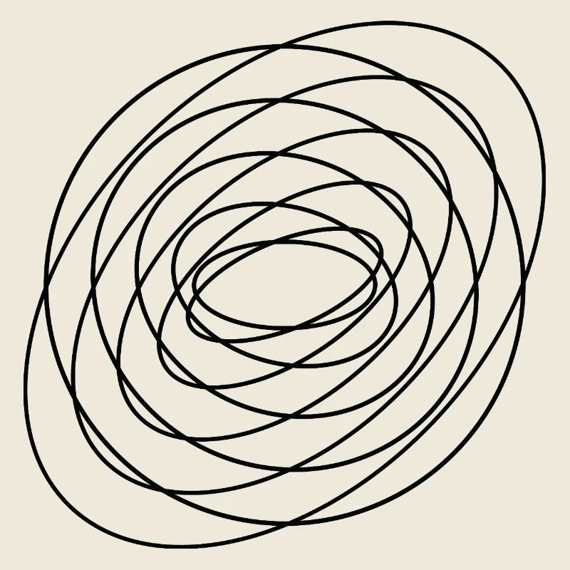 Coiled Abstract Spiral Circle