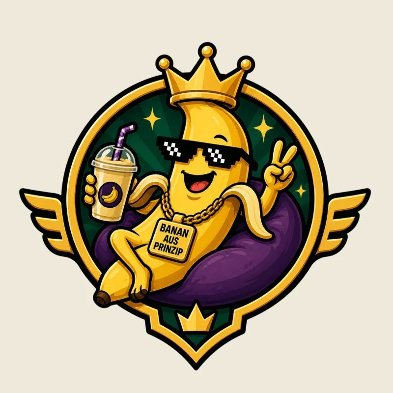 Königliche Banane mit Swag
