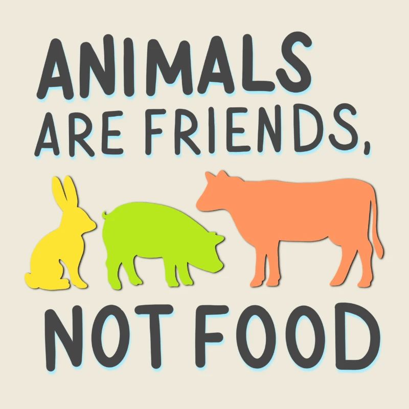 Tiere sind Freunde, kein Essen