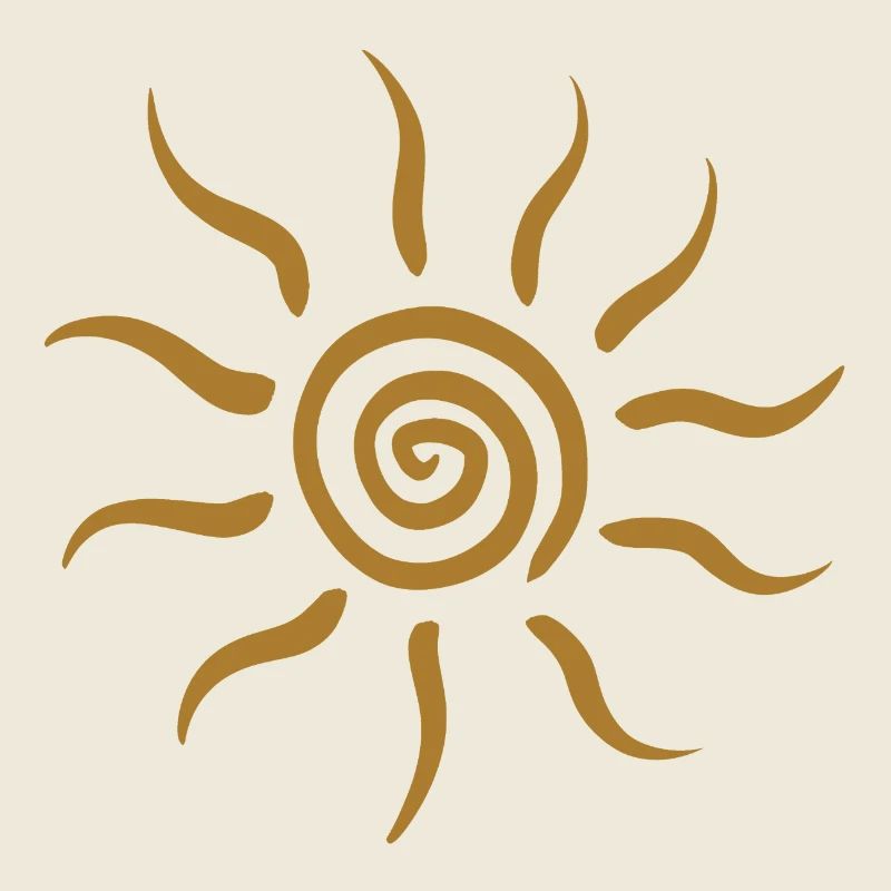 Golden Spiral Sunburst