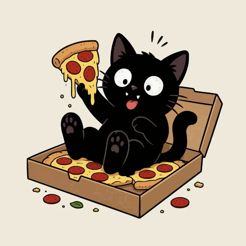 Pizza au chat : Héros du snack moelleux