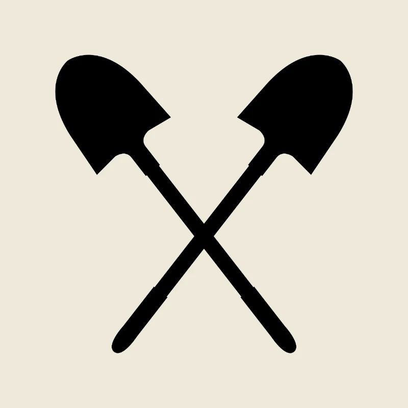 Crossed Shovel