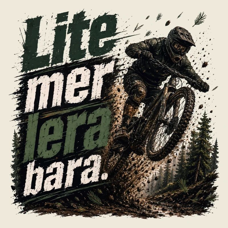 Mountain biking Downhill: A little more mud, that's all