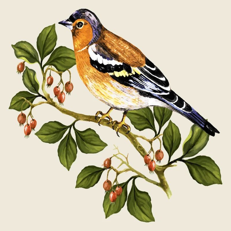 Bunter Vogel