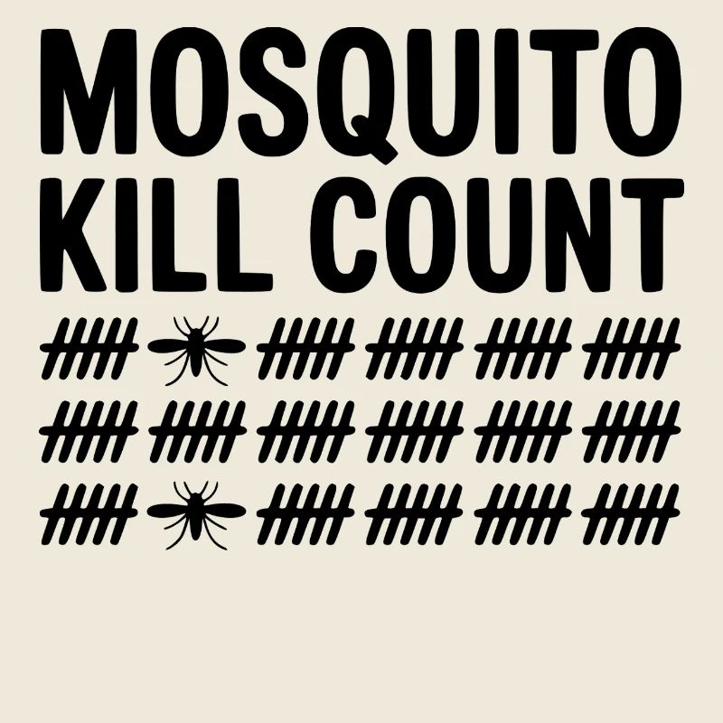 Mosquito Kill Count Funny Camping 