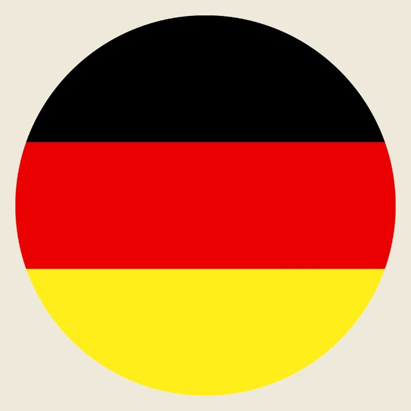 Runde deutsche Flagge