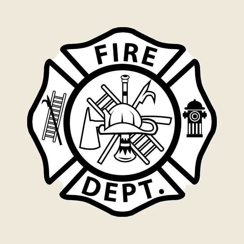 Fire Brigade Badge Emblem